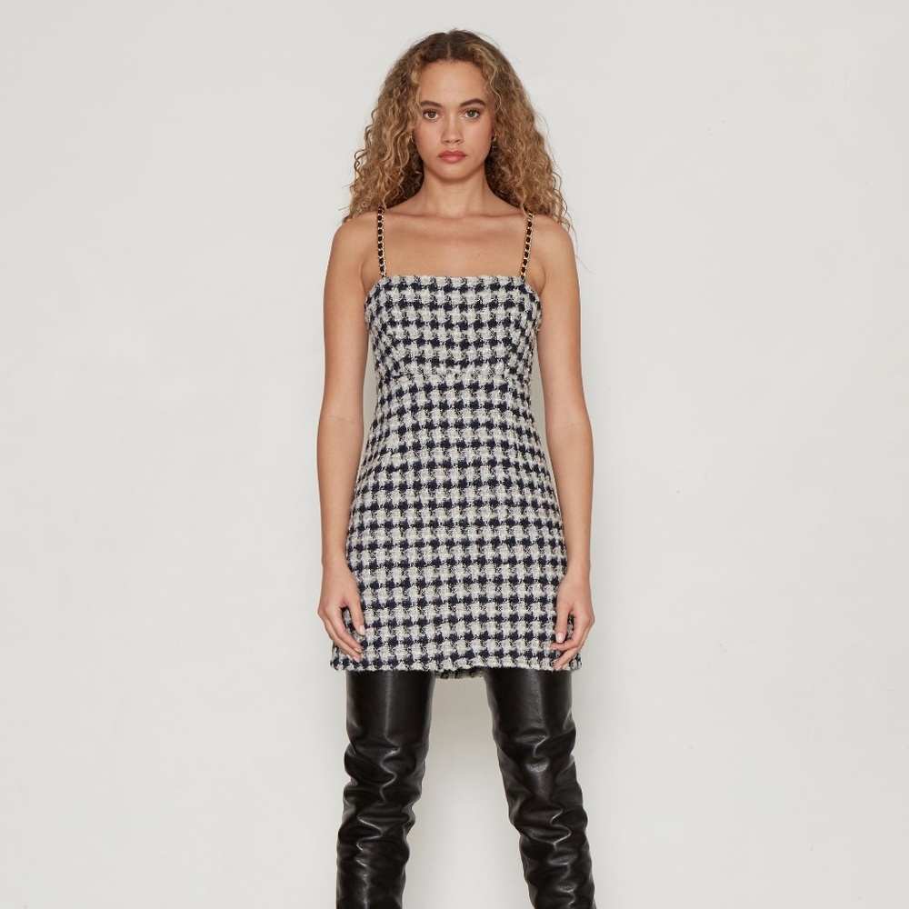 Delfi Collective Jessa Dress | Slim Tweed Mini Dress